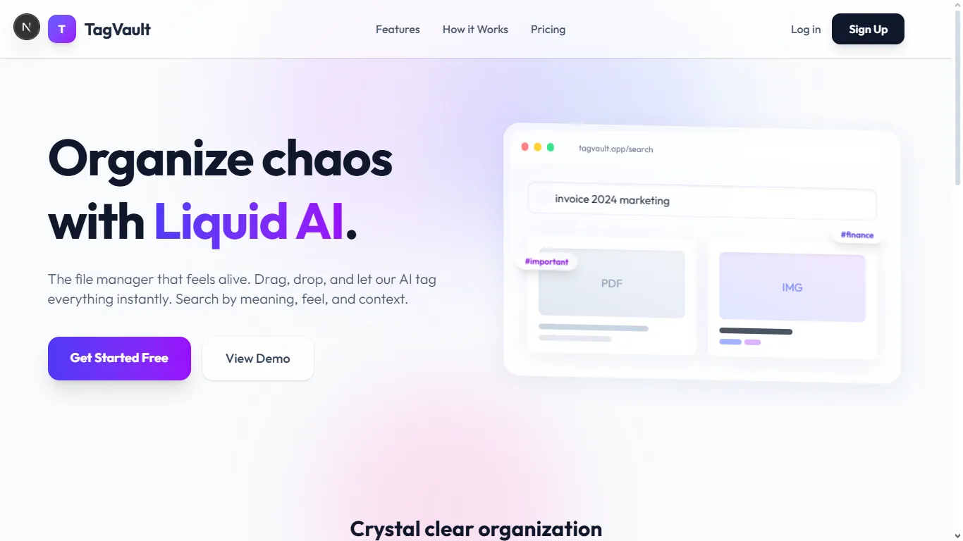 AI Data Index file search and metadata interface